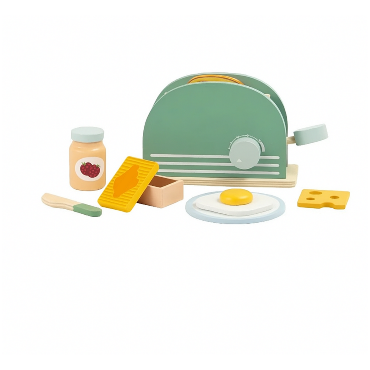 Wooden Toaster Set
