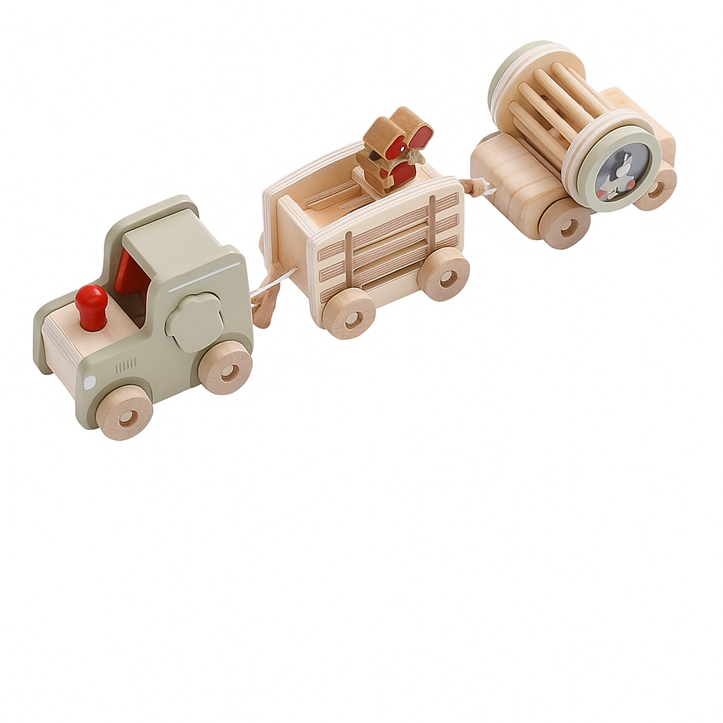 Wooden Farm Train