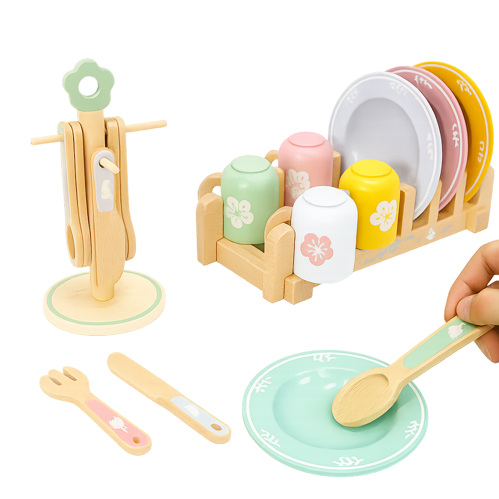 Wooden Dinnerware Set