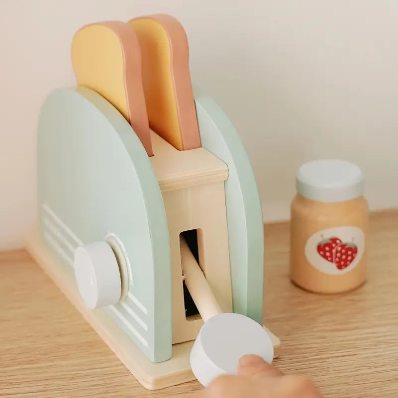 Wooden Toaster Set