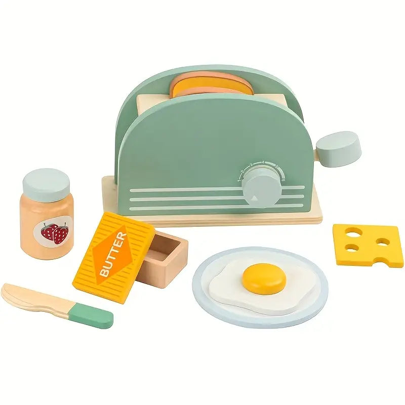 Wooden Toaster Set