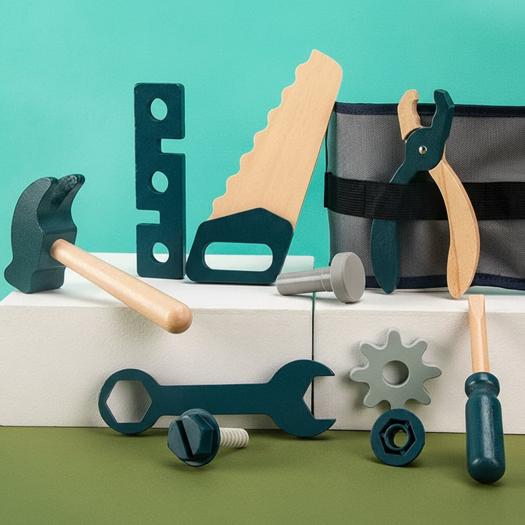 Wooden Tool Belt Play Set