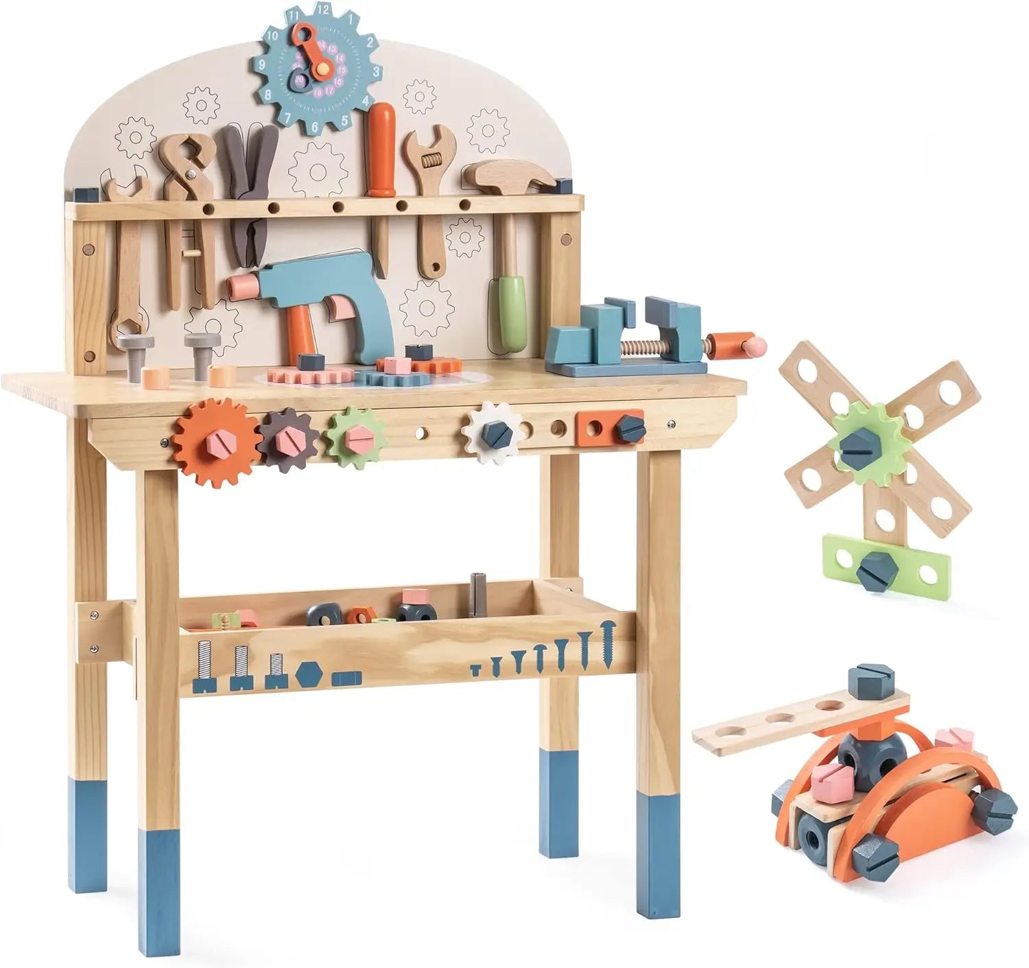 Wooden Kids Toolbench Set