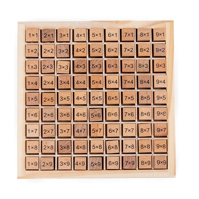 Montessori Wooden Multiplication Table