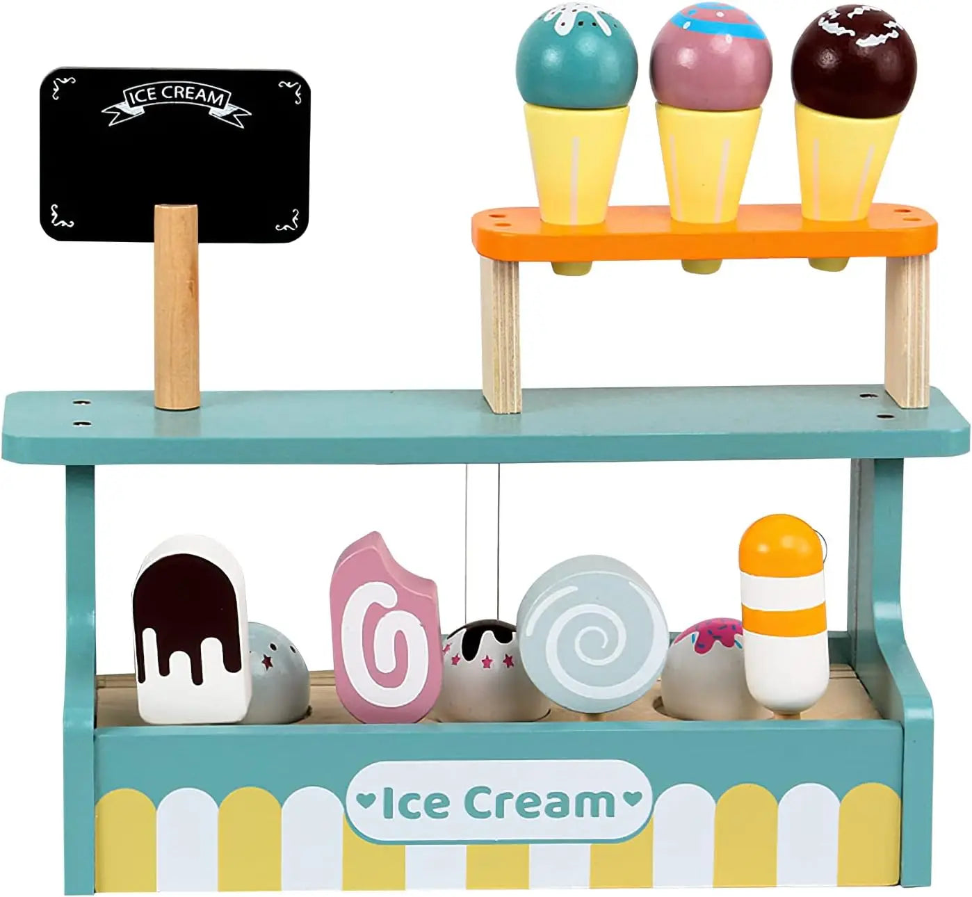 Wooden Ice Cream Counter