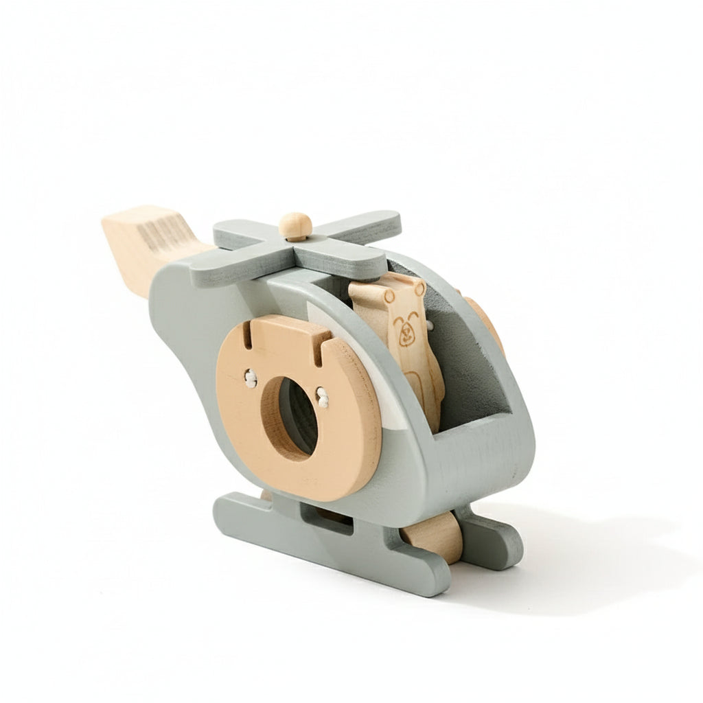 Wooden Animal Helicopter Toy