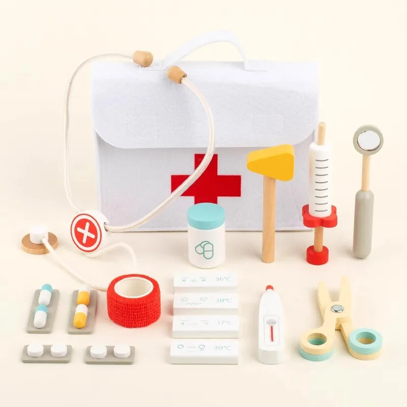 Wooden Kids Doctor Kit