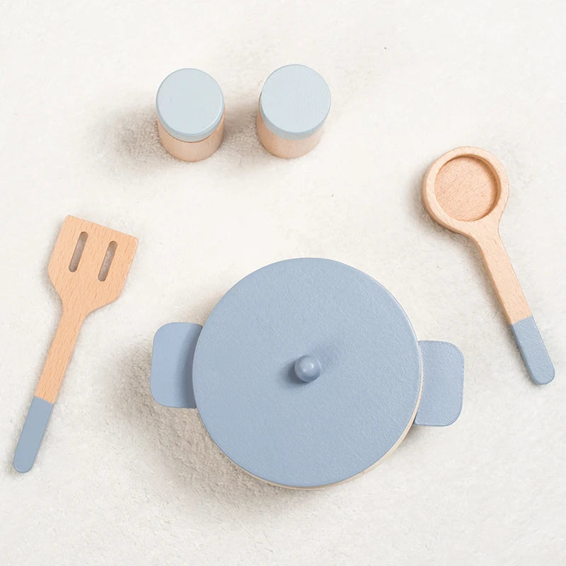 Wooden Cookware Play Set