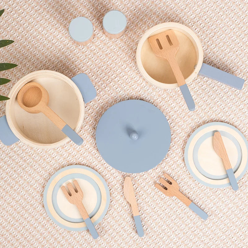 Wooden Cookware Play Set