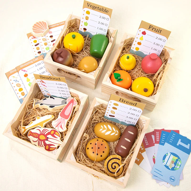 Wooden Pretend Food Set