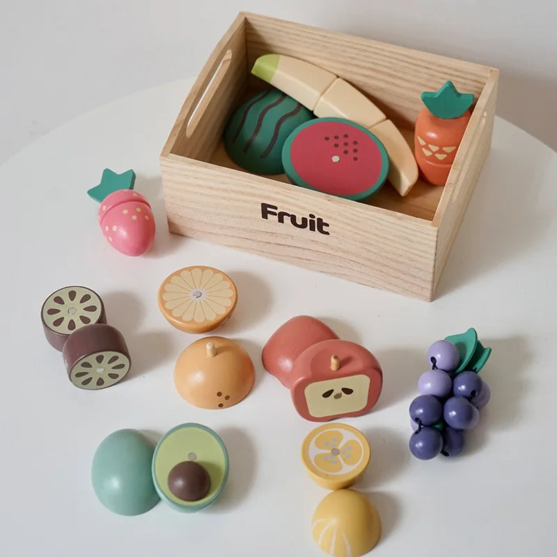 Wooden Pretend Fruit Set