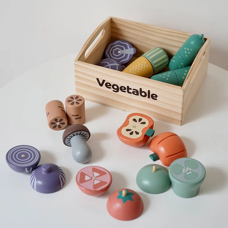 Wooden Pretend Vegetable Set