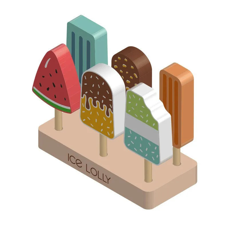 Montessori Wooden Ice Cream Counter