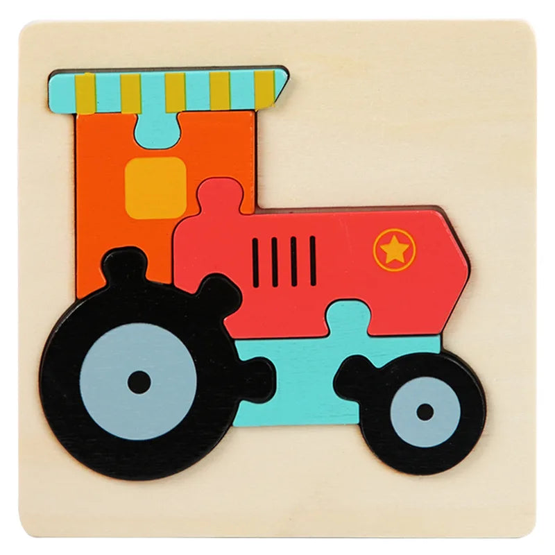 Montessori Wooden Animal Puzzle