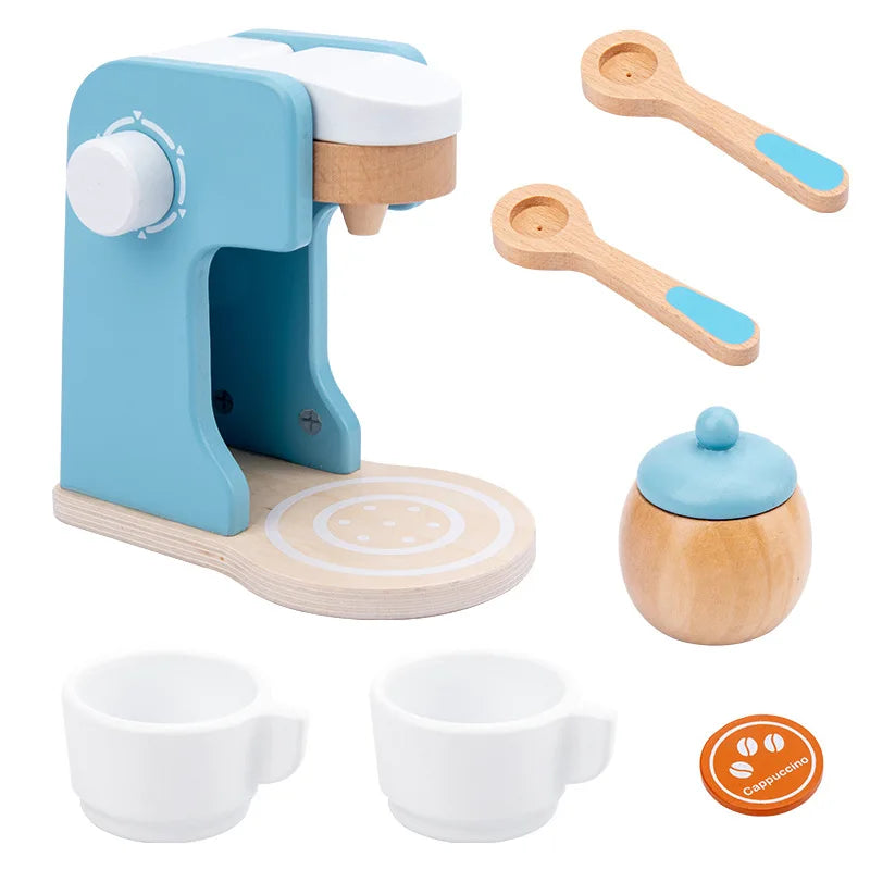 Wooden Kitchen Coffee Set