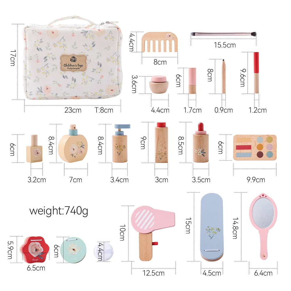 Wooden Makeup & Beauty Play Set