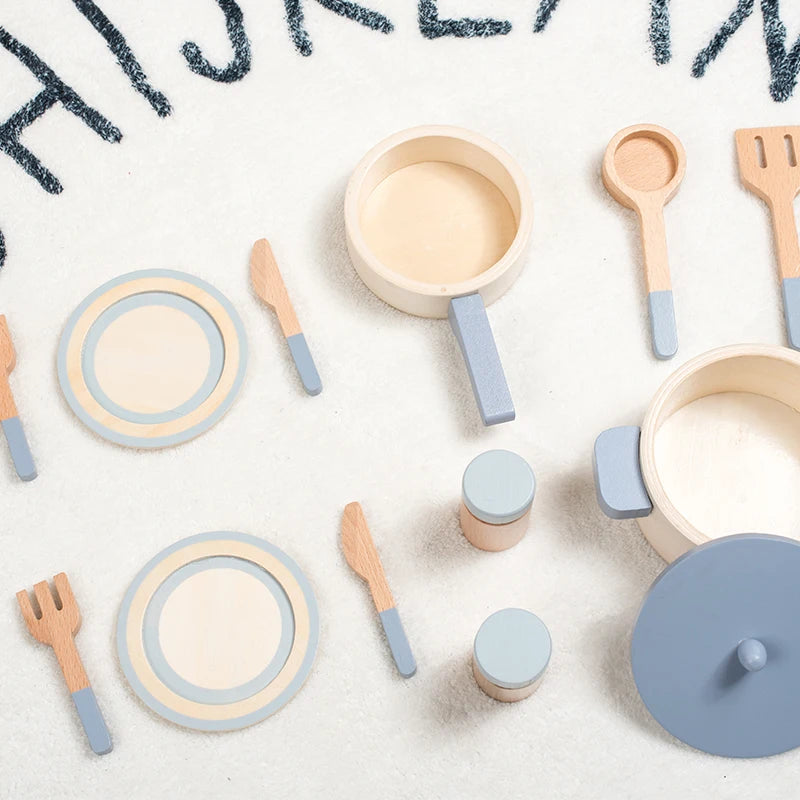 Wooden Cookware Play Set