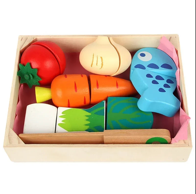 Wooden Vegetables Set