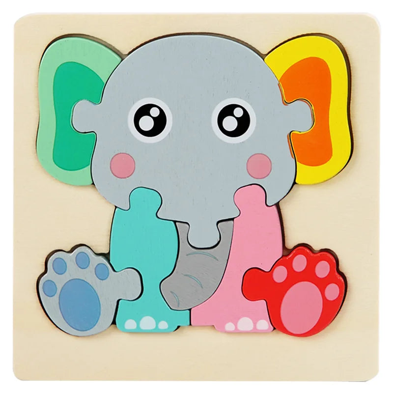 Montessori Wooden Animal Puzzle