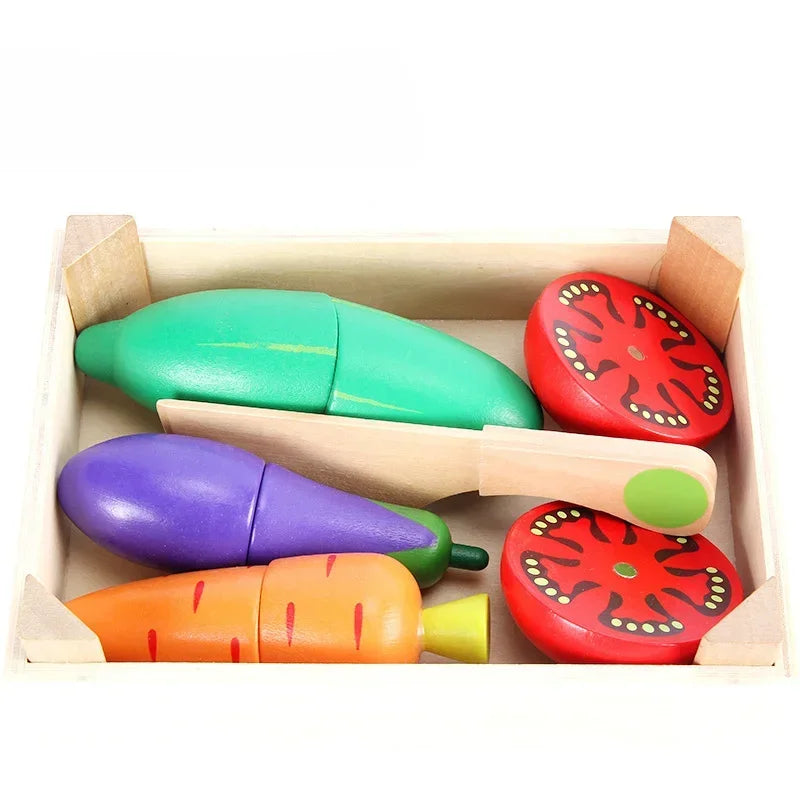 Wooden Vegetables Set