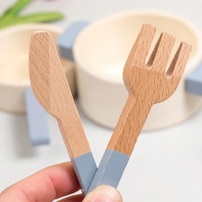 Wooden Cookware Play Set